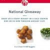 Chick-fil-a National Giveaway – FREE Nuggets for Everyone (thru 1/31!)