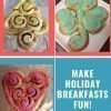 Fun Holiday Themed Cinnamon Roll Breakfast Art!