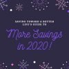 More Savings in 2020 | Here’s Your Jump Start Guide / Cheat Sheet