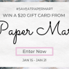 Paper Mart: $20 Gift Card Giveaway #SaveAtPaperMart