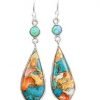 Faux Turquoise Drop Earrings $1.60 SHIPPED