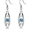 Silver & Crystal Drop Earrings under $4 SHIPPED!
