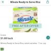 FREE Minute Ready to Serve Rice at Publix or Walmart