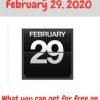 LEAP DAY Freebies on February 29, 2020