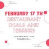Freebies for Random Acts of Kindness Day | February 17, 2023