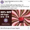 Yogurt Mountain: 50% off Yogurt 2/6-2/8
