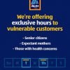 Aldi Stores Updated Hours – Including High Risk Shopping Hours