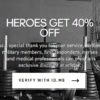 Adidas: 40% off for Healthcare, First Responders, Military