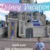Disney Vacation Sweepstakes List for April 2020