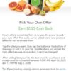 Checkout51 Cash Back Produce “Pick Your Offer”
