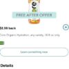 Ibotta: FREE Core Organic Hydration at Walgreens or Publix