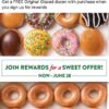 Krispy Kreme: Find out how to get a FREE DOZEN with purchase thru June 28th