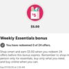 Ibotta: $5 Weekly Essentials Bonus thru 7/19