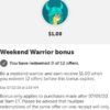Ibotta Weekend Warrior $1 Bonus for 12 items thru 7/11