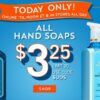 TODAY 8/22: Bath & Body Works Hand Soaps $3.25 each (only until NOON EST)
