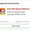 Target: $10 Gift Card with $30 School Supply Purchase