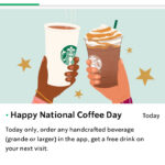 Starbucks National Coffee Day Deal TODAY 9/29