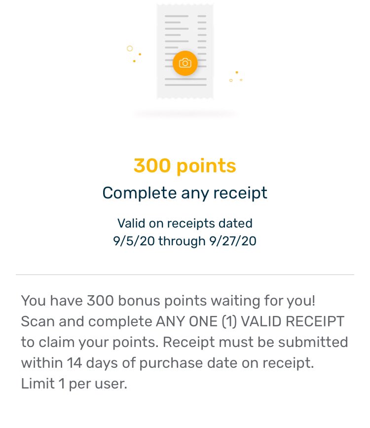 how many days do i have to scan a receipt in to fetch rewards