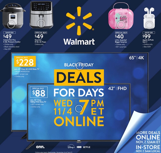 Early Black Friday 2020: Walmart's First Round of Deals November 4th-8th - What Black Fridays Deals Online Have Stared