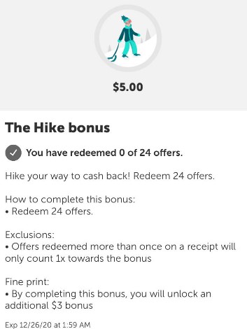 ibotta the hike bonus