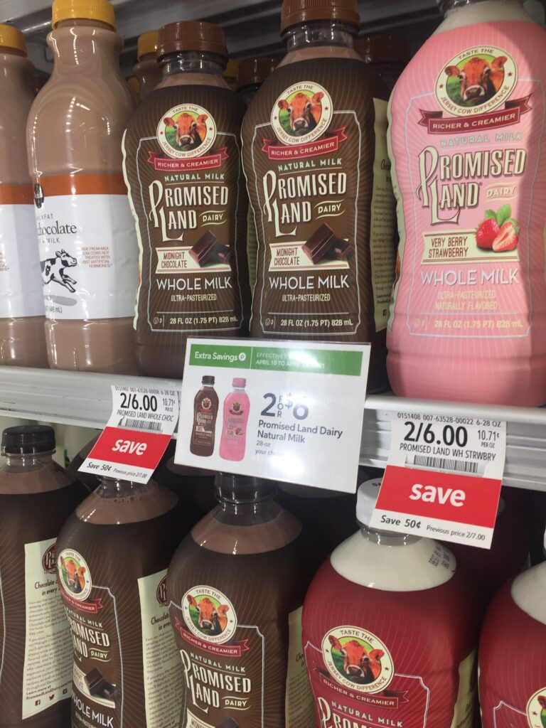 Publix: 2 Promised Land Milk 28oz Bottles for $1.00!!
