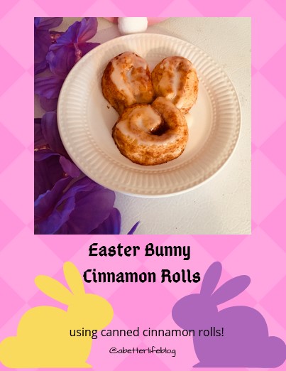 easter bunny cinnamon rolls