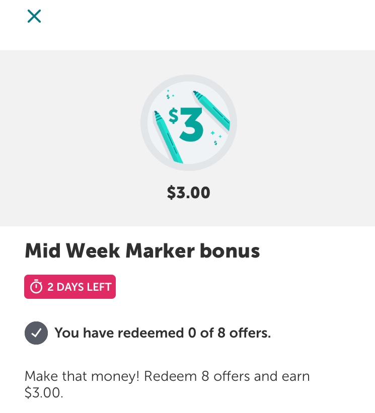 Ibotta Mid-Week Money Maker thru 7/28