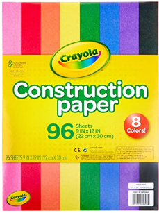 Crayola Construction Paper 96ct Assorted under $3