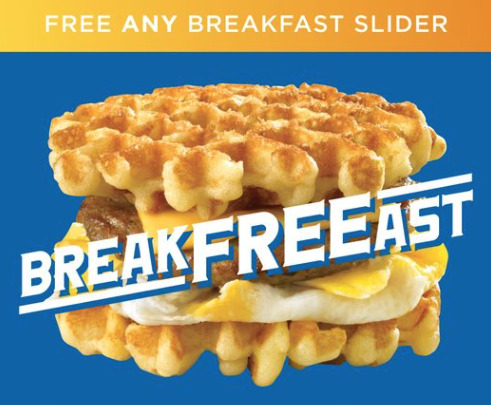 FREE Breakfast Slider at White Castle thru 8/27