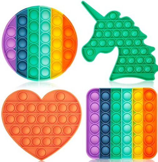 4 Pack of Bubble Pop Fidgets for $12.99