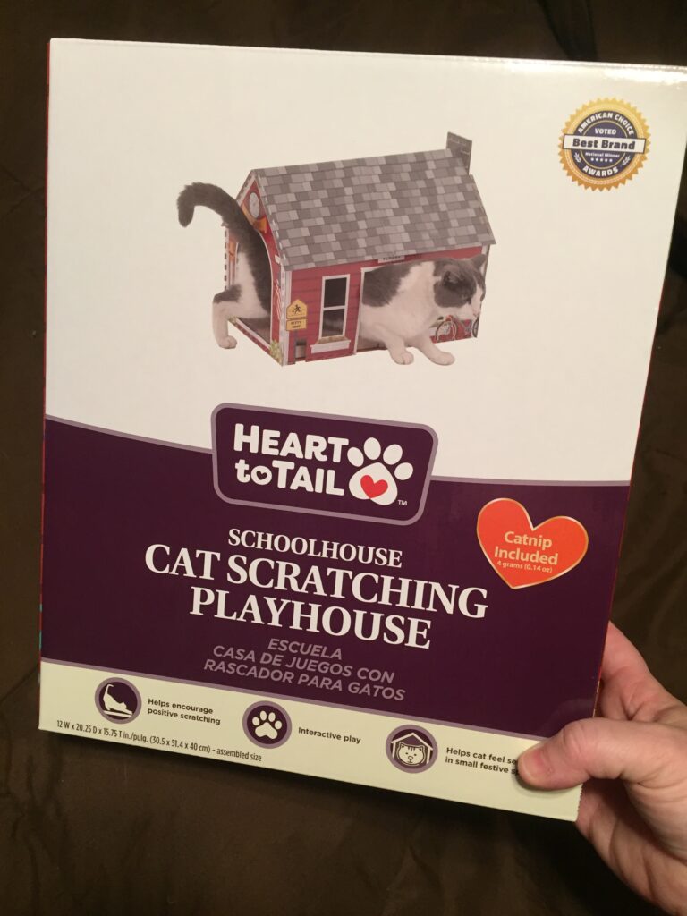 Fun Cat Scratching Playhouses for $7.99 at Aldi!