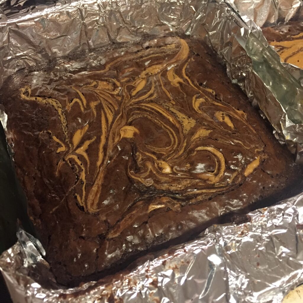 How to Turn Any Brownie Mix Into Peanut Butter Swirl Brownies!