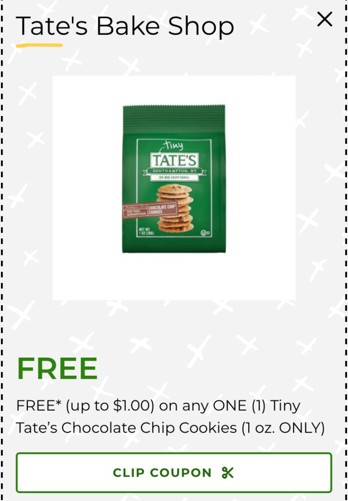 Publix: FREE Tate’s Bake Shop Cookies