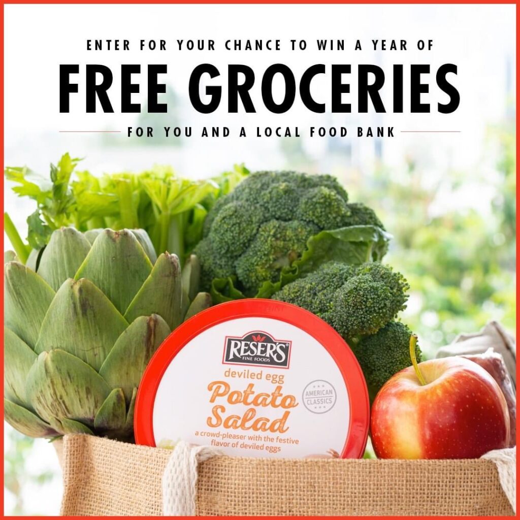 Reser’s: FREE Groceries for a YEAR Sweepstakes!