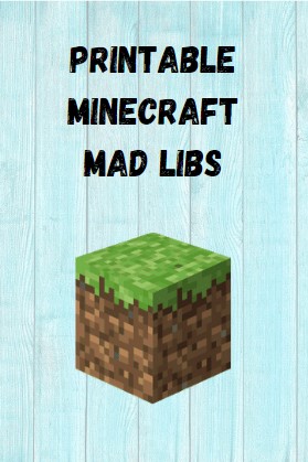 printable minecraft mad libs