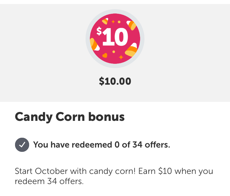 Ibotta: $10 Candy Corn Bonus (thru 10/17)