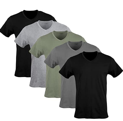 Gildan Men’s 5 Pack V-Neck Shirts just $11.50!