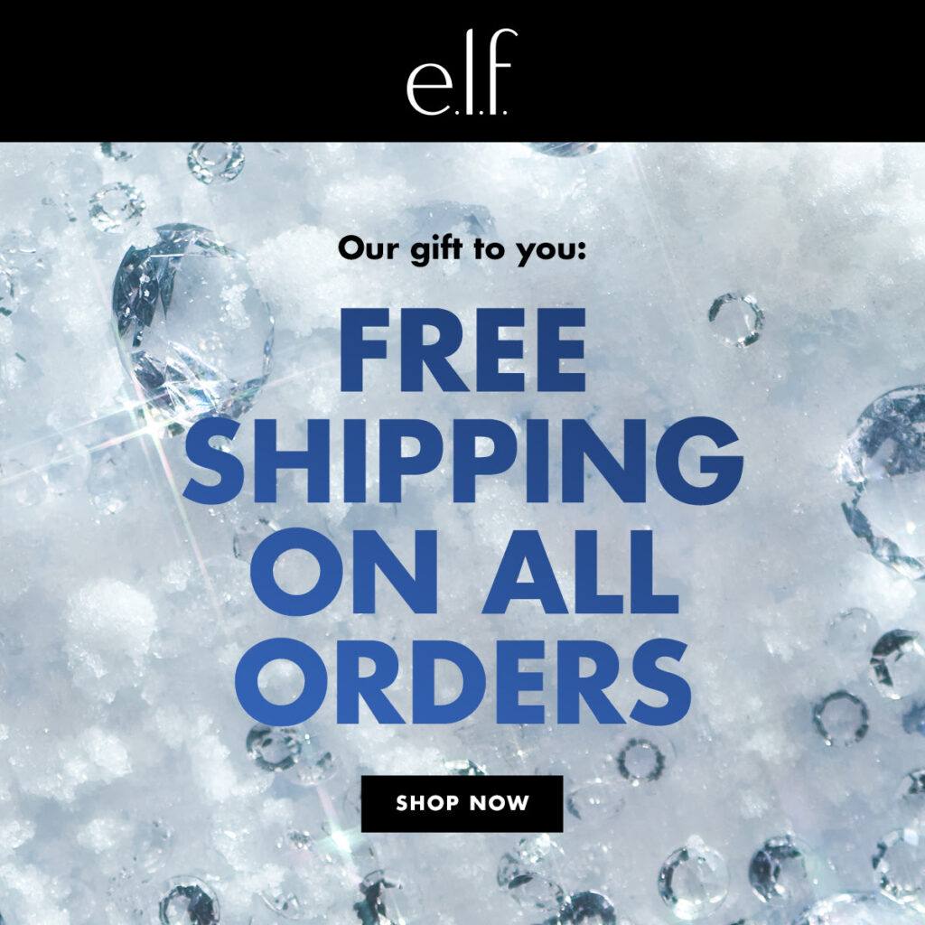 e.l.f. cosmetics Cyber Monday: FREE Shipping and 50% off!