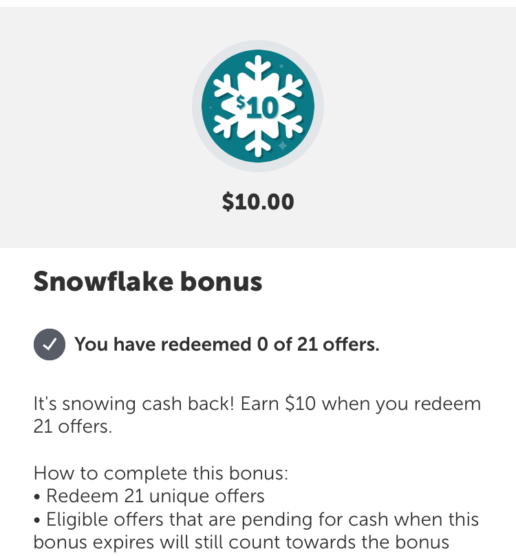 Ibotta: $10 Snowflake and $30 Merry & Bright Bonuses!