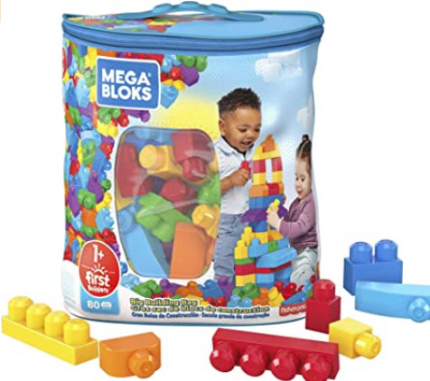 Mega Bloks First Builders Big Building Bag (80 Pieces) 60% off! Just Ten Bucks!