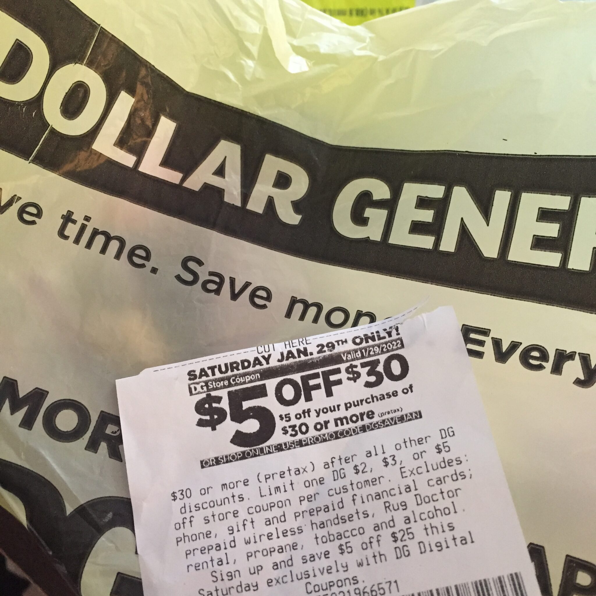 Changes to Dollar General s Saturday PRINT Coupon