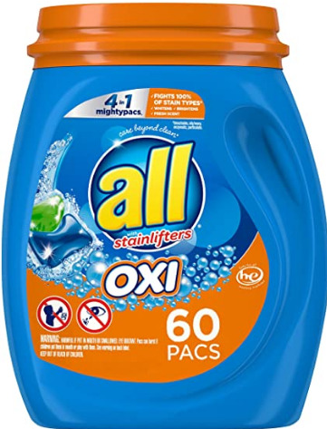 all Mighty Pacs Laundry Detergent 60 Count under $10!