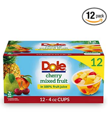 Dole Fruit Bowls Cherry Mixed Fruit 12 Total Cups under six bucks