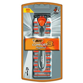 BIC Comfort 3 Hybrid Razor, 6 Cartridges and 1 Handle – FOUR BUCKS SHIPPED!