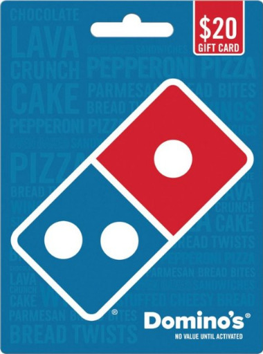 🍕 Domino’s Pizza Gift Card Discount: $50 for $40 or $20 for $16
