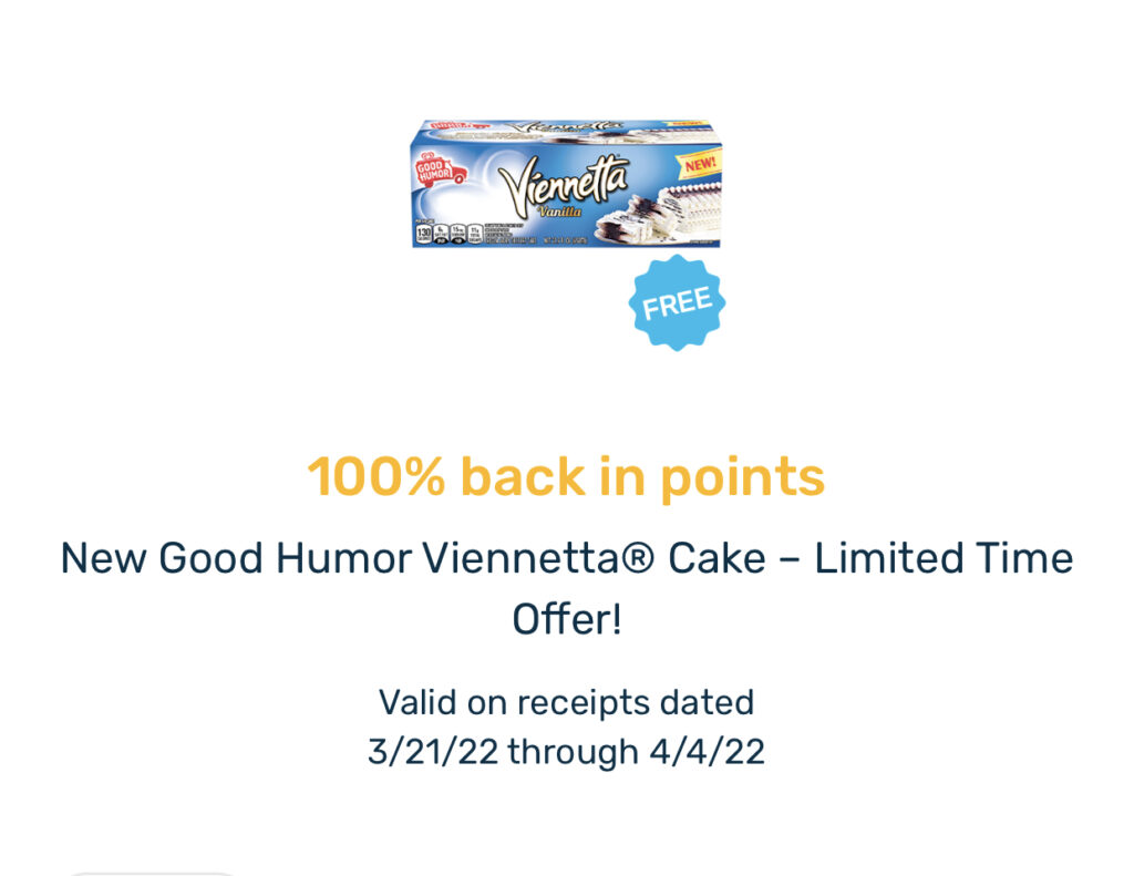 Fetch Rewards: FREE Good Humor Viennetta Cake at any store (thru 4/4)