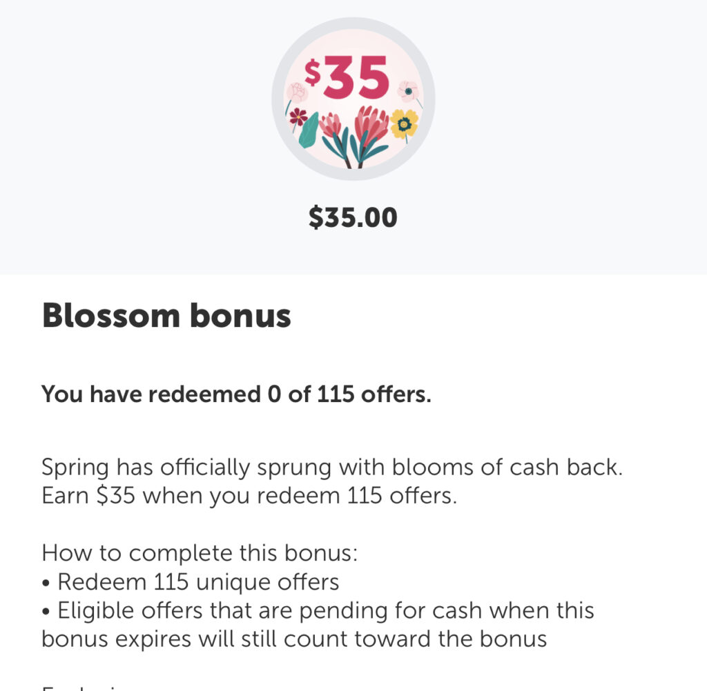 Ibotta April Blossom $35 Bonus