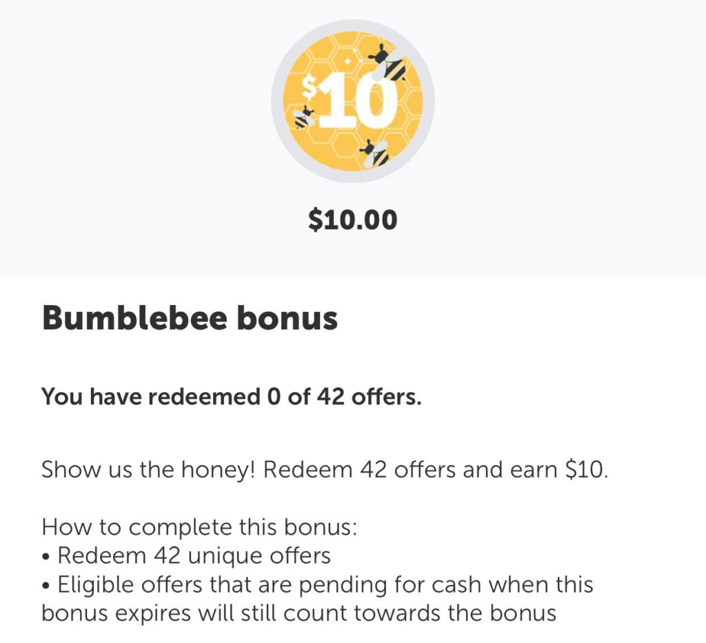 Only a Few Days Left: $10 Bumblebee Bonus from Ibotta!