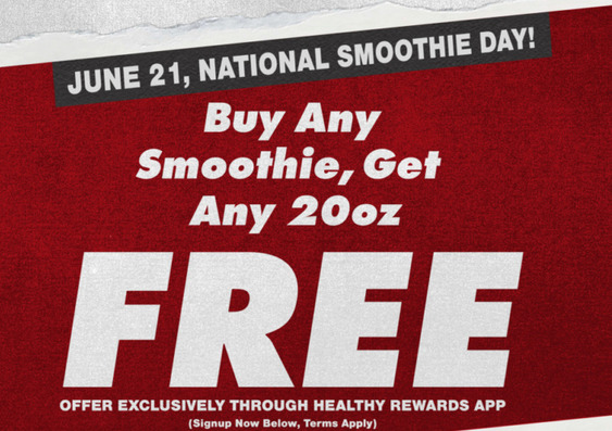 TODAY: BOGO Smoothies at Smoothie King
