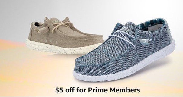 Woot! Hey Dude Shoes under $50 Shipped for Prime Members